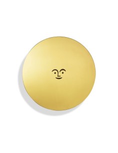 Metal wall relief sun