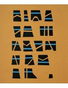 Scrittura illeggibile di un popolo sconosciuto, ocra