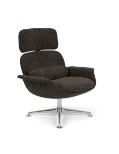 Kn02 poltrona girevole e reclinabile con schienale alto