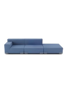 Plastics tech fabric ottoman
