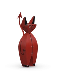 Wooden doll little devil