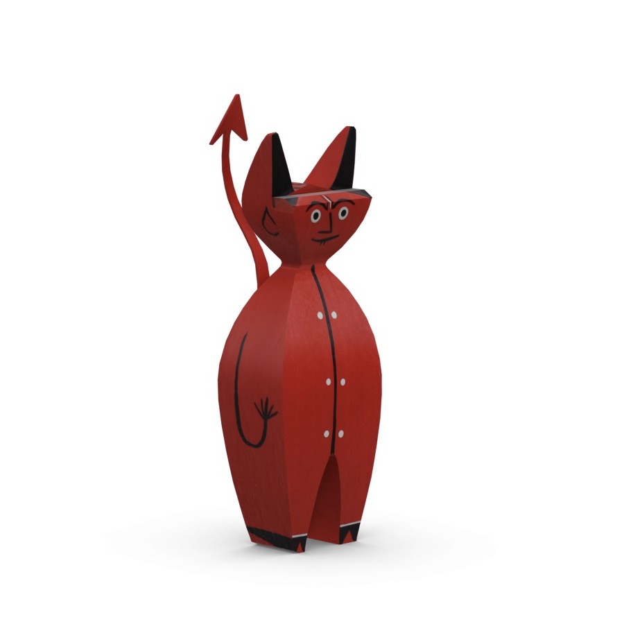 Wooden doll little devil