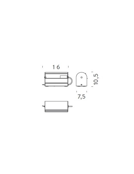 Applique cylindrique petite