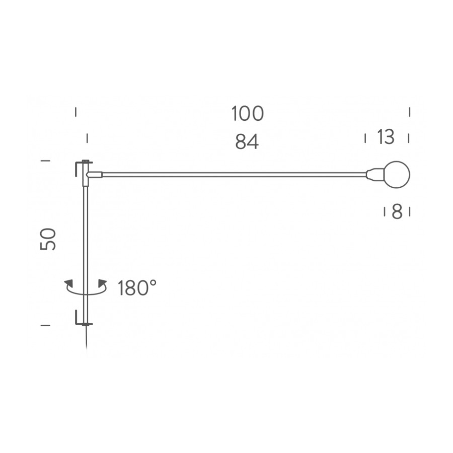 Mini potence pivotante