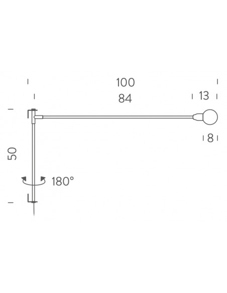 Mini potence pivotante