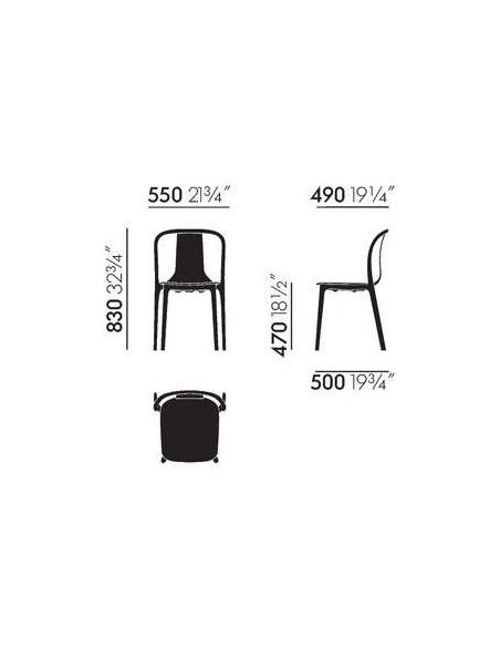 Belleville chair wood