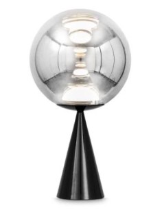 Globe Fat Table Silver Led