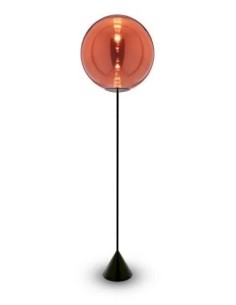 Globe Cone Floor Led Copper