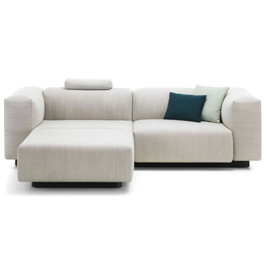 Soft modular sofa a due posti, chaise longue