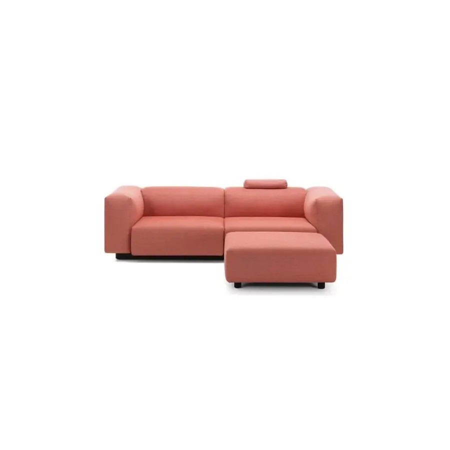 Soft modular sofa a due posti, ottoman