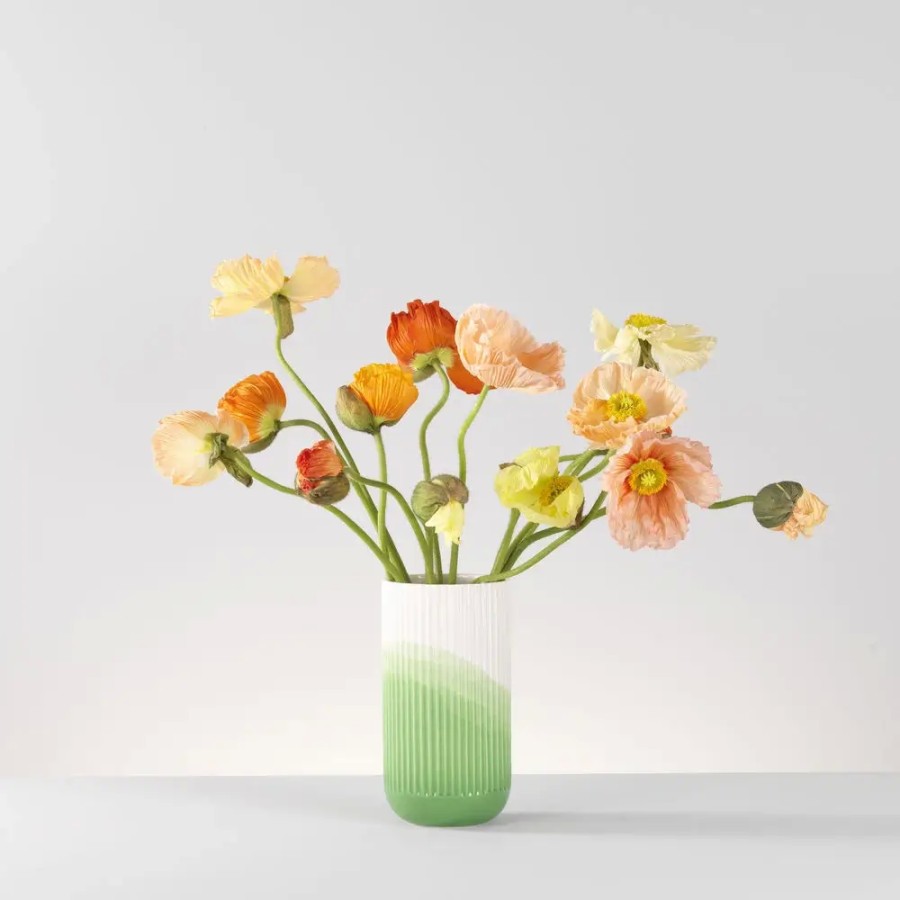 Herringbone vessels - vase ribbed