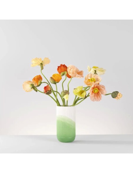 Herringbone vessels - vase ribbed