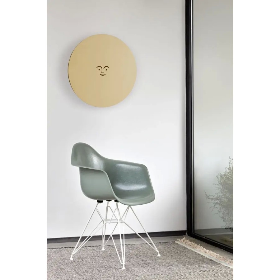 Metal wall relief sun