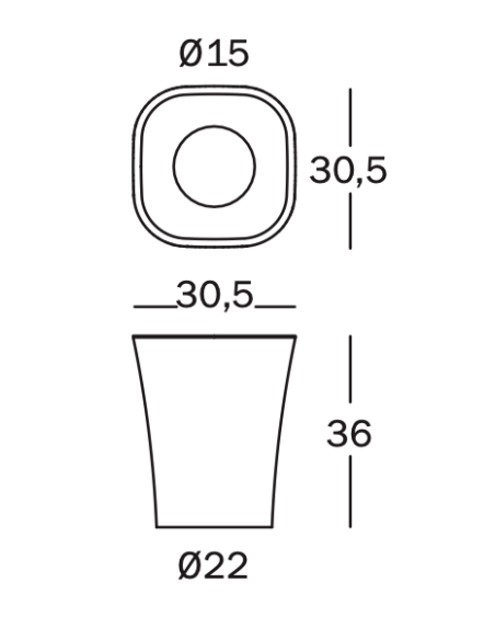 Trash - Singolo Cestino 14 Lt.