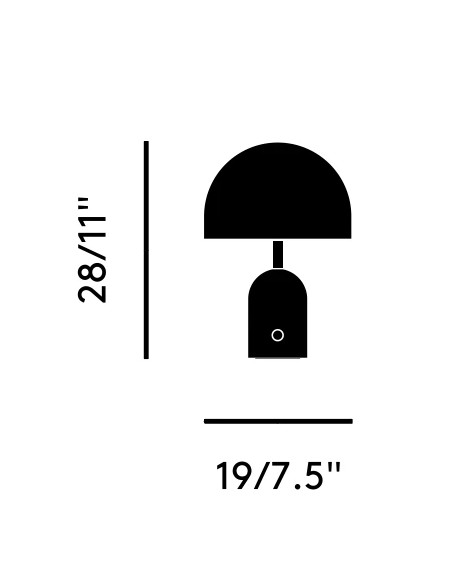 Bell Portable Black Led