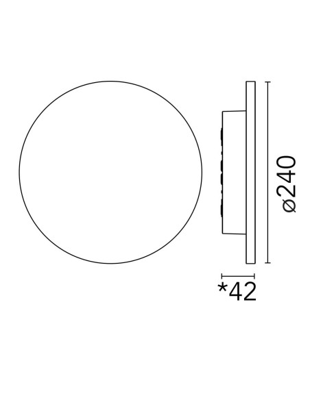 Camouflage 240 mm Non Dimmable