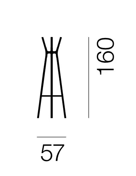 Steelwood coat stand