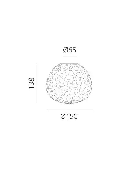 Meteorite 15 parete soffitto